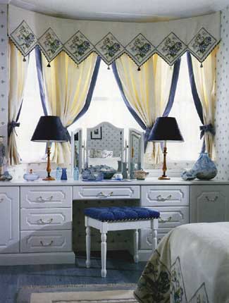 Bedroom , Merion bay window fitted dresser units