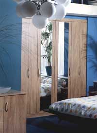 Bedroom , Treviso tall unit with mirrors